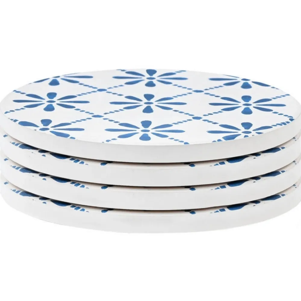 Ceramiczne podkładki pod kubek 4 szt. Aegean Tile * Estia Online