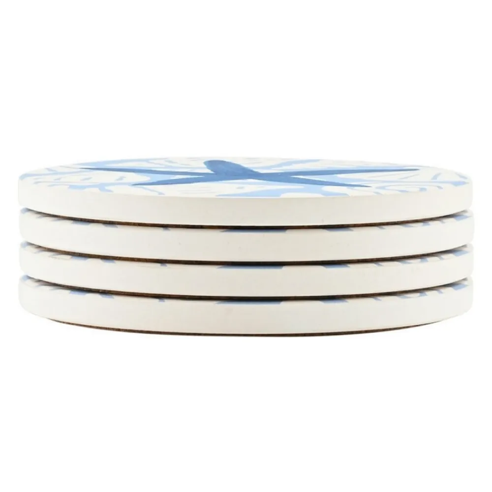 Ceramiczne podkładki pod kubek 4 szt. Shell Shore * Estia Hot