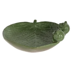 Ceramiczne poidełko dla ptaków z żabkami h8,7cm * Esschert Design Best