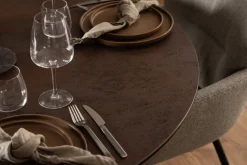 Ceramiczny okrągły stół Heaven odcienie brązu