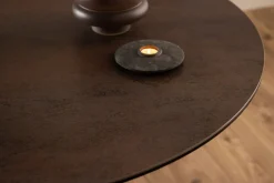 Ceramiczny okrągły stół Heaven odcienie brązu