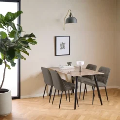 Ceramiczny stół z 4 krzesłami Wicklow