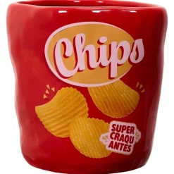 Ceramiczny pojemnik na Chipsy 15.5 cm * HowHomely Discount