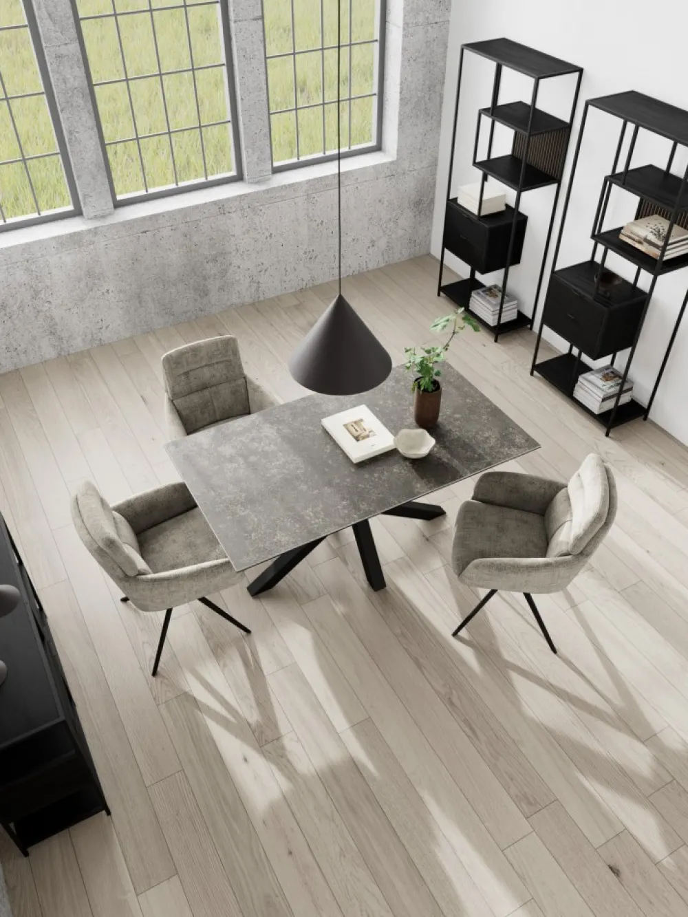 Ceramiczny stół Heaven matowa szarość * Actona Outlet