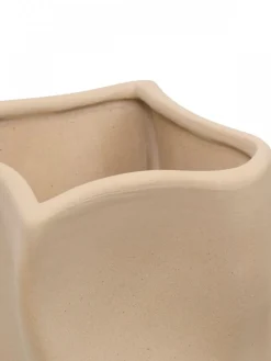 Ceramiczny wazon 25 cm Grigor beż * Atmosphera Discount
