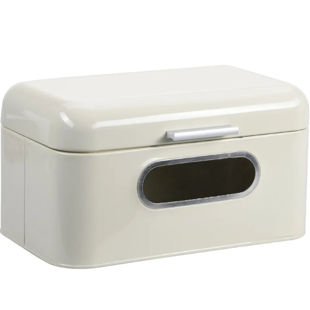 Chlebak metalowy retro z okienkiem 30 x 18 x h16 cm * Kesper Online