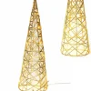 Choinka świecąca LED szampańska z brokatem 40 cm