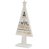 Choinka drewniana biała 25 cm wzór 3 * H&S Decoration New