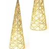 Choinka świecąca LED szampańska z brokatem 60 cm * H&S Decoration Sale