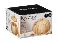 Cukierniczka bambusowa z pokrywką i łyżeczką * KINVARA Best