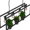 Czarna doniczka do lamp Flores 13,5,x10,5 * Luminex Outlet