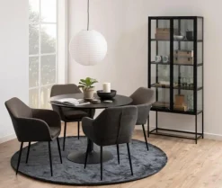 Czarna witryna Seaford 185,6 cm * Actona Best