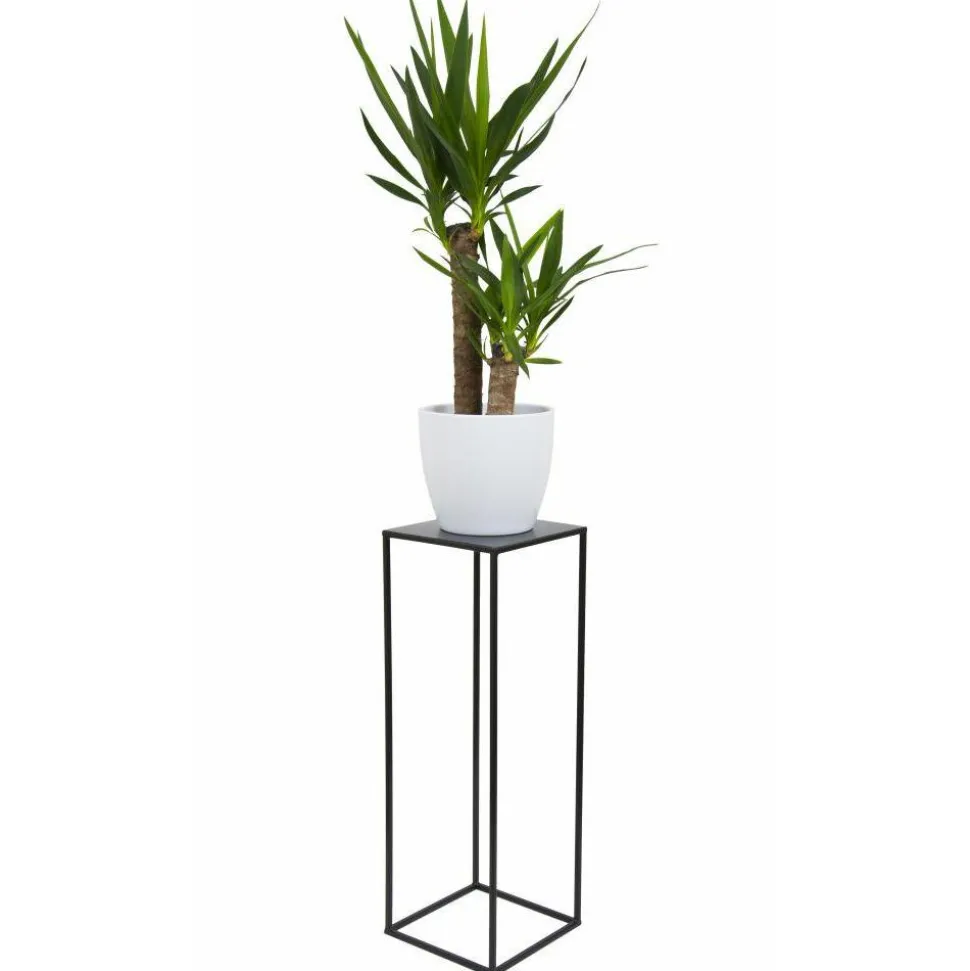 Czarny nowoczesny kwietnik stojący 70 cm LOFT