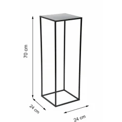 Czarny nowoczesny kwietnik stojący 70 cm LOFT