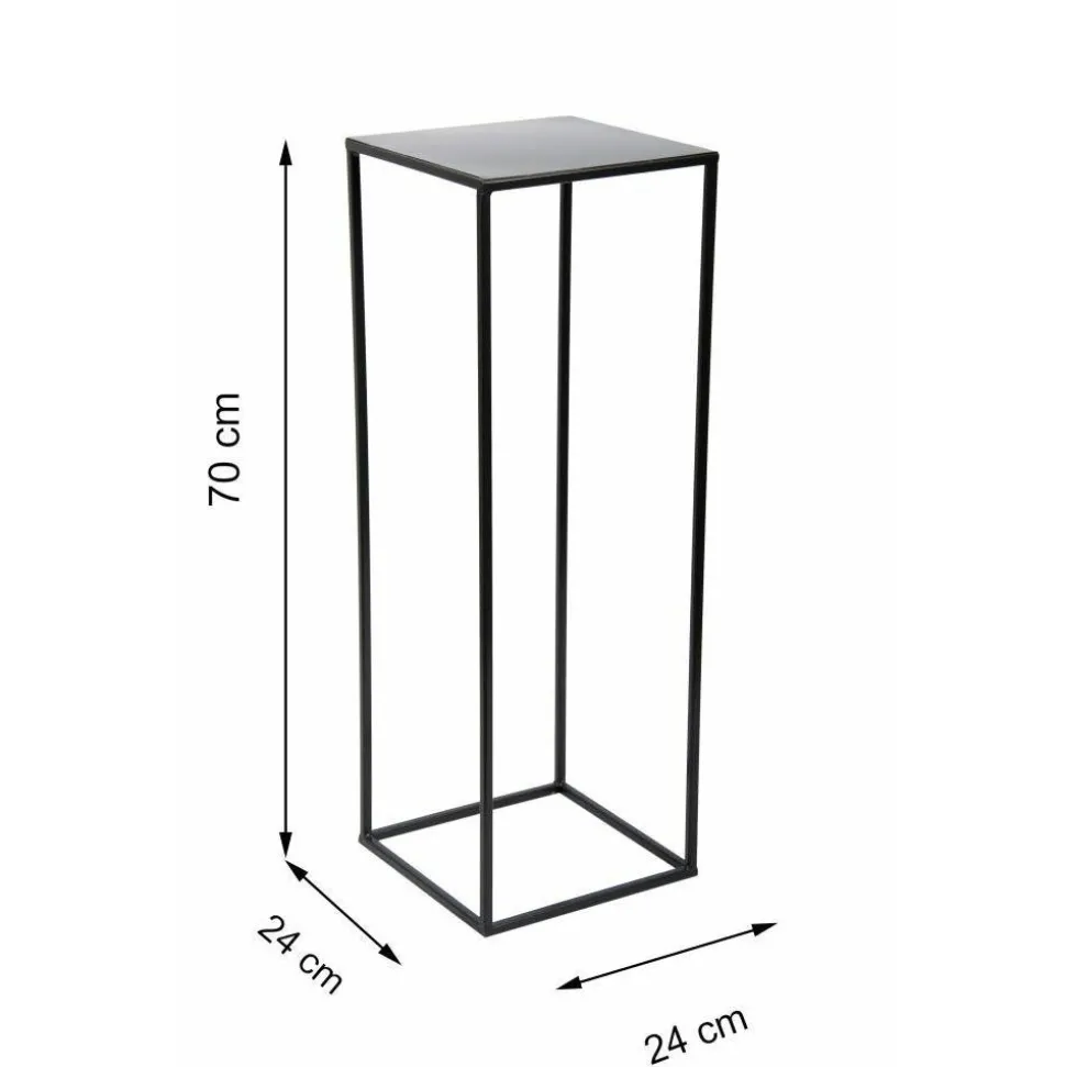 Czarny nowoczesny kwietnik stojący 70 cm LOFT