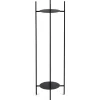 Czarny kwietnik stojący na 2 doniczki 100 cm * HowHomely Hot