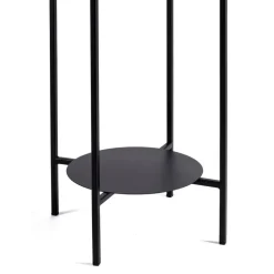 Czarny kwietnik stojący na 2 doniczki 100 cm * HowHomely Hot