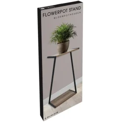 Czarny metalowy kwietnik h50cm * H&S Decoration Discount