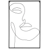 Dekoracja ścienna LINE FACE – metalowa