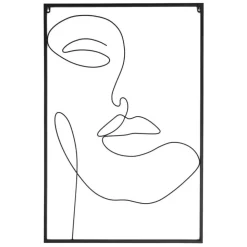 Dekoracja ścienna LINE FACE – metalowa