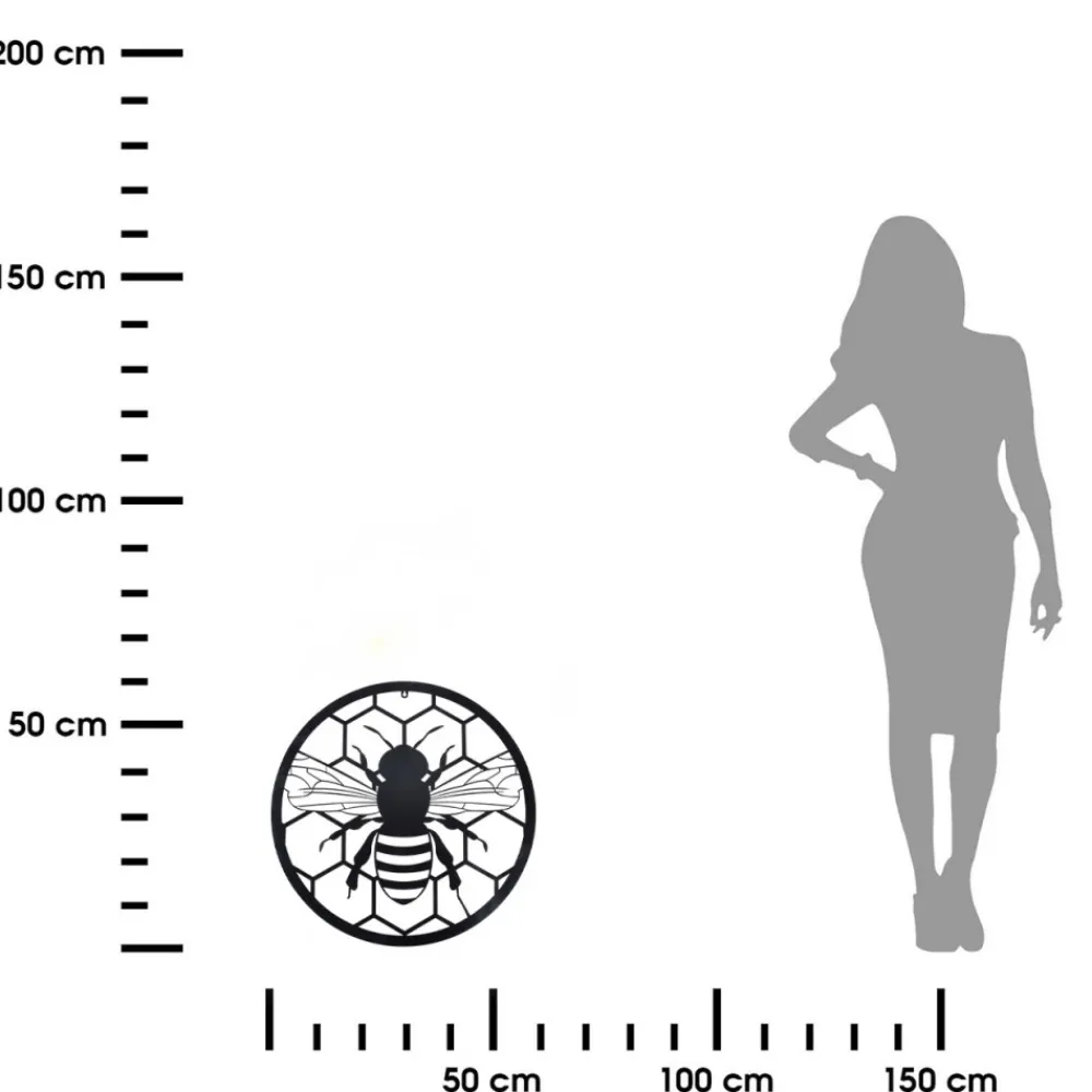 Dekoracja ścienna pszczoła h60,4 cm * Esschert Design