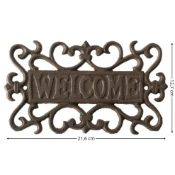 Dekoracja żeliwna na drzwi z napisem Welcome * Esschert Design Hot