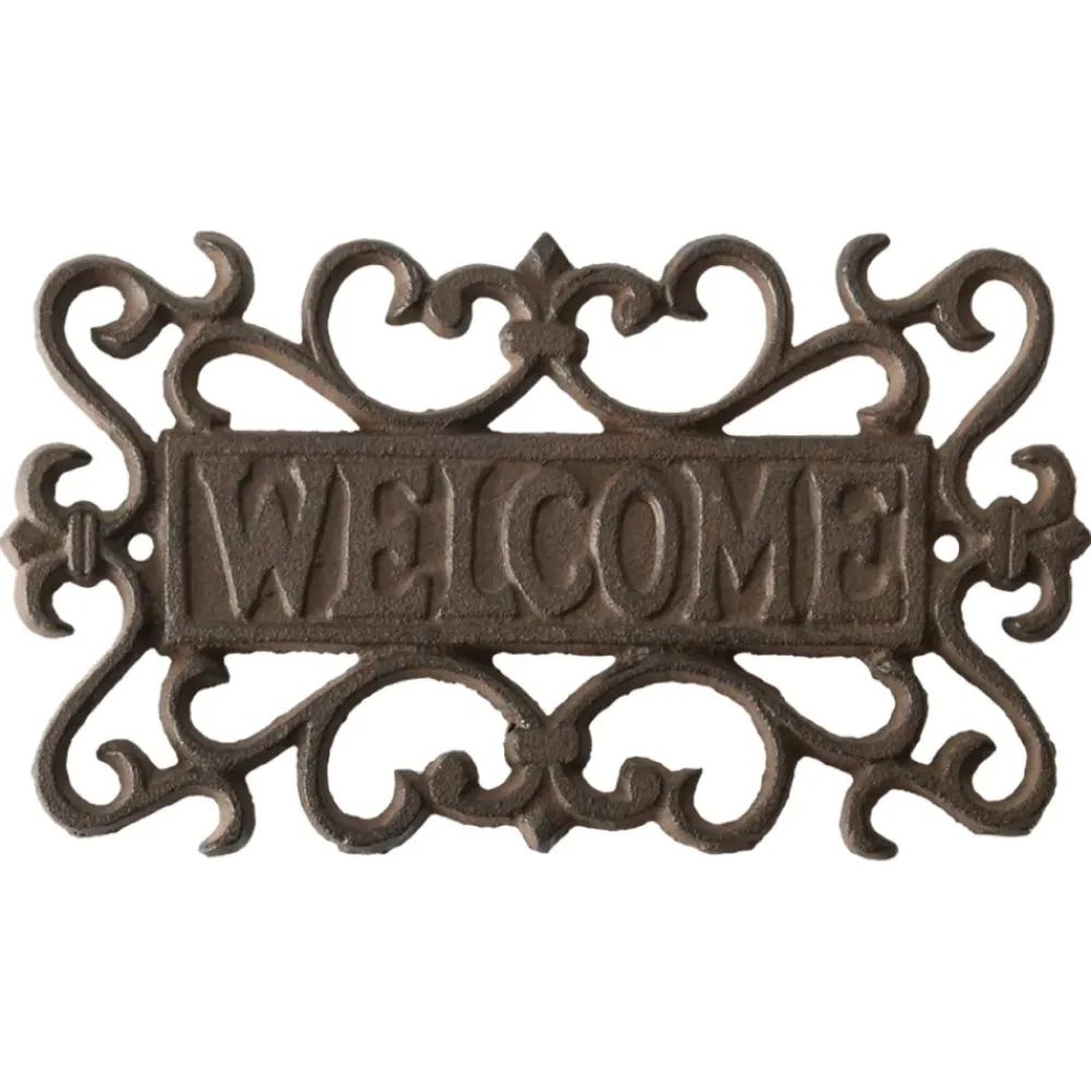 Dekoracja żeliwna na drzwi z napisem Welcome * Esschert Design Hot