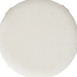 Dekoracyjna biała pufa 37,5 cm Bansa