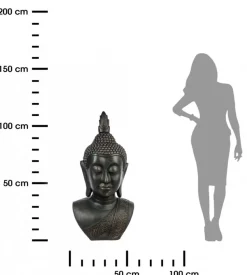 Dekoracyjna figurka głowa Buddy 113 cm