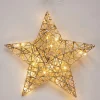 Dekoracyjna gwiazda LED szampańska 30 cm
