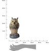 Dekoracyjna sowa ogrodowa brązowa 25 cm