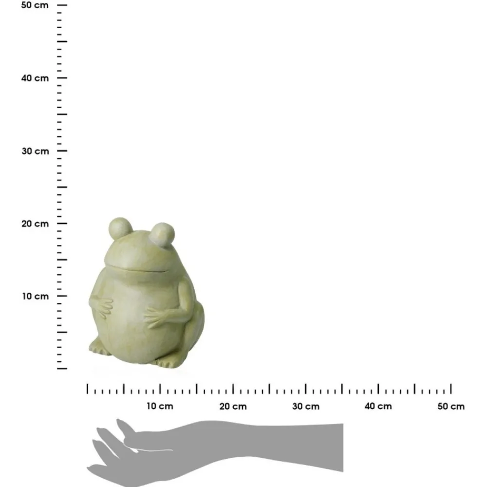 Dekoracyjna figurka żaby z terakoty 20 cm * HowHomely Sale