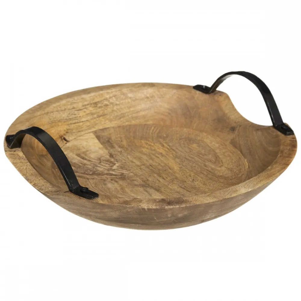 Dekoracyjna misa z drewna mango 30 cm * Atmosphera Sale