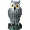 Dekoracyjna sowa ogrodowa szara 25 cm * HowHomely New
