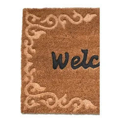 Dekoracyjna wycieraczka kokosowa Welcome * Esschert Design Discount