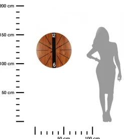 Dekoracyjny zegar z motywem drewna 60cm