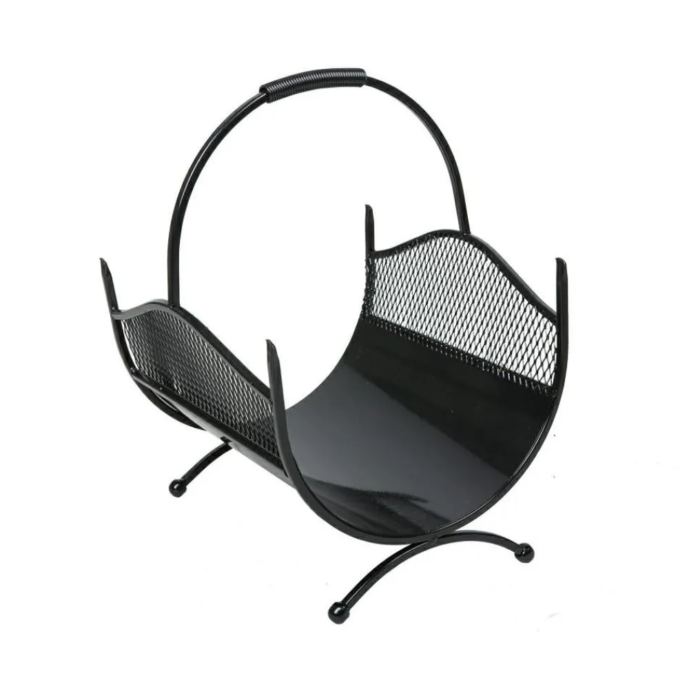 Dekoracyjny kosz na drewno Criss metal 40 cm * Dąstal Clearance