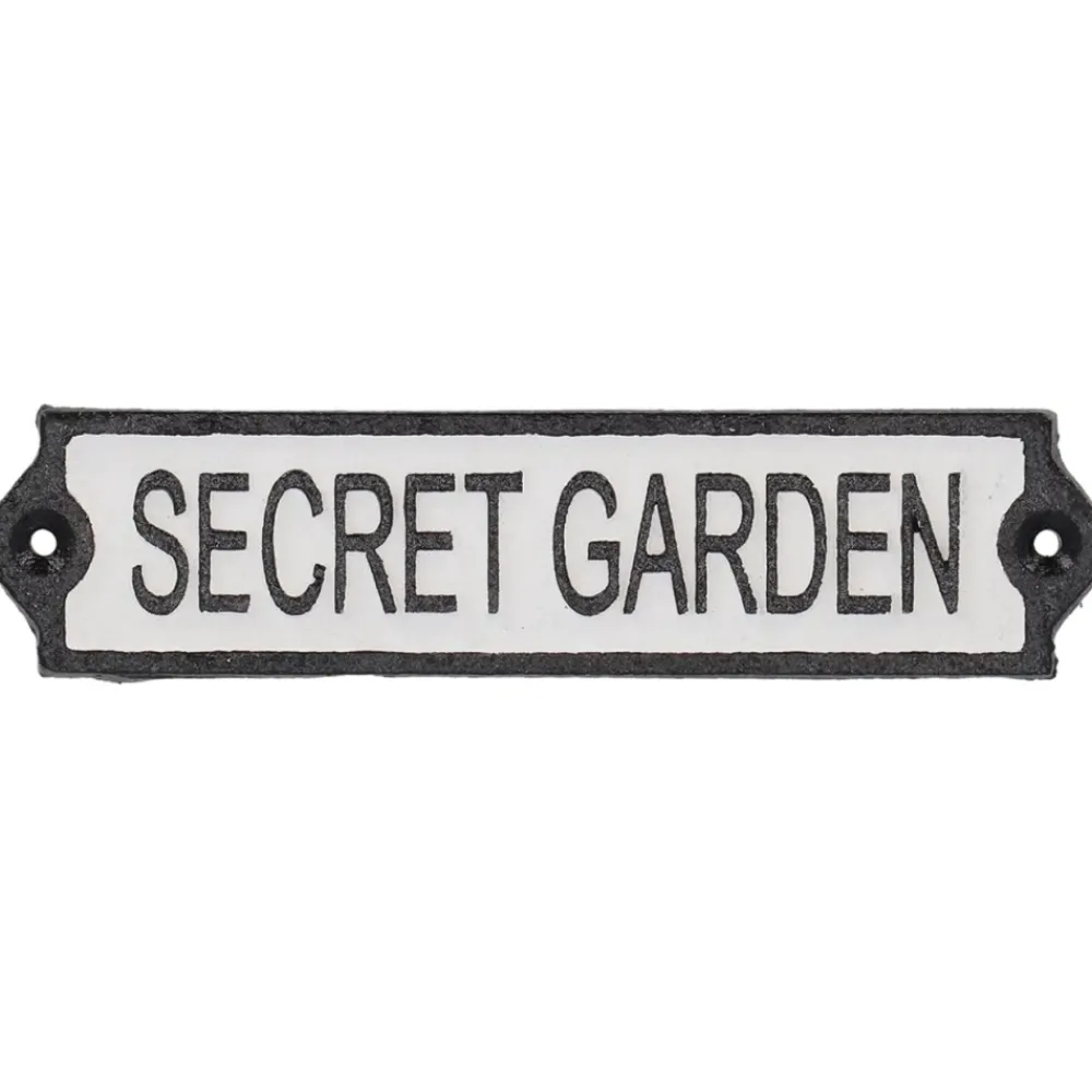 Dekoracyjny metalowy szyld Secret garden * Esschert Design Discount