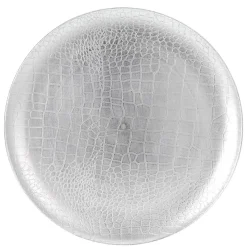 Dekoracyjny talerz srebrny 33 cm * Excellent Houseware Outlet