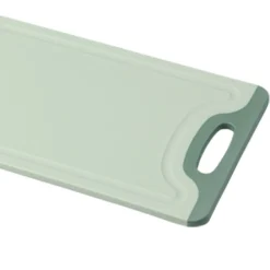 Deska do krojenia plastikowa antypoślizgowa zielona z uchwytem 23,5x14x0,8 cm