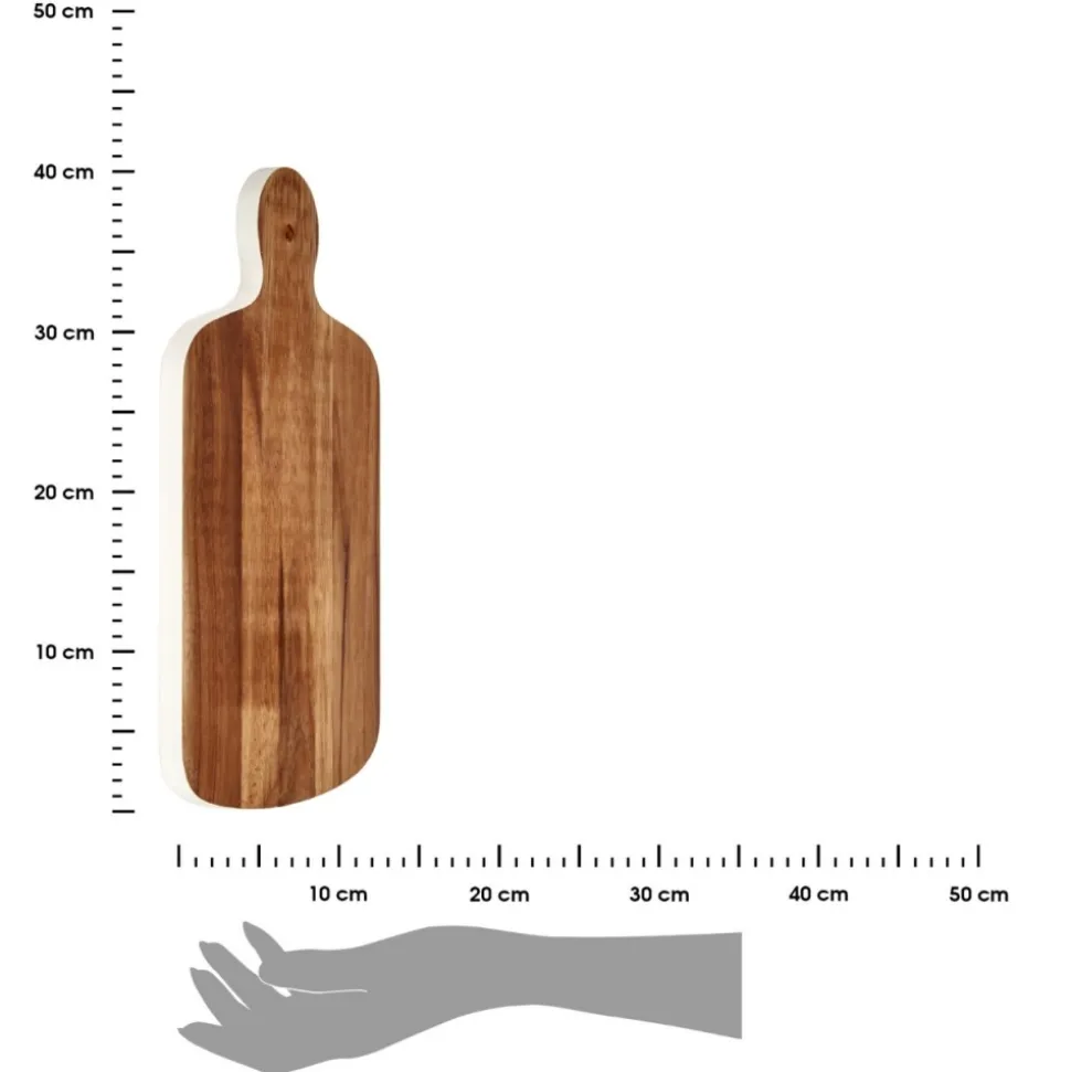 Deska do krojenia z białymi brzegami 40x25.7 cm