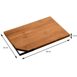 Deska do krojenia z ciemnego bambusa 38x25 cm
