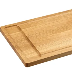 Deska do serwowania dębowa FSC z miejscem na dodatki 45x28x2 cm