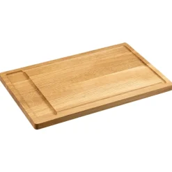 Deska do serwowania dębowa FSC z miejscem na dodatki 45x28x2 cm