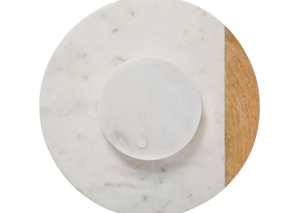 Deska obrotowa 30 cm White Marble