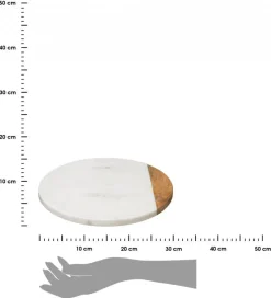Deska obrotowa 30 cm White Marble
