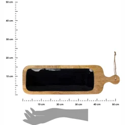 Deska do serwowania z czarnym wykończeniem * GIFTDECOR Sale