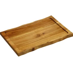 Deska do serwowania z drewna akacjowego FSC z naturalną krawędzią 37,5x24x1,8 cm * Kesper Outlet