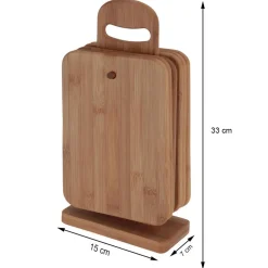 Deski bambusowe na stojaku zestaw 6 szt * Excellent Houseware Online