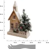 Domek świąteczny z choinką Led 44 cm